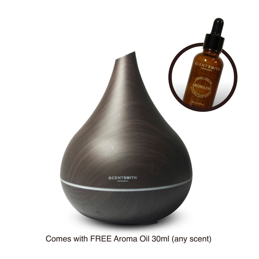 Large Wood Humidifier Machine with FREE 2 Aroma Oil 30ml