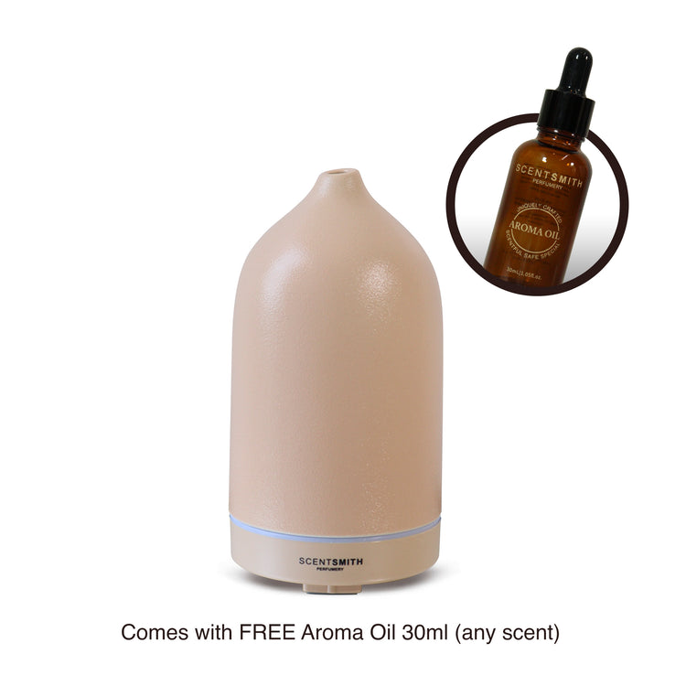 Small Ceramic Humidifier with FREE Aroma Oil 30ml