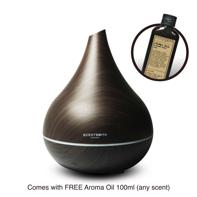 Wood Humidifier Machine (Large) with FREE Aroma Oil 100ml